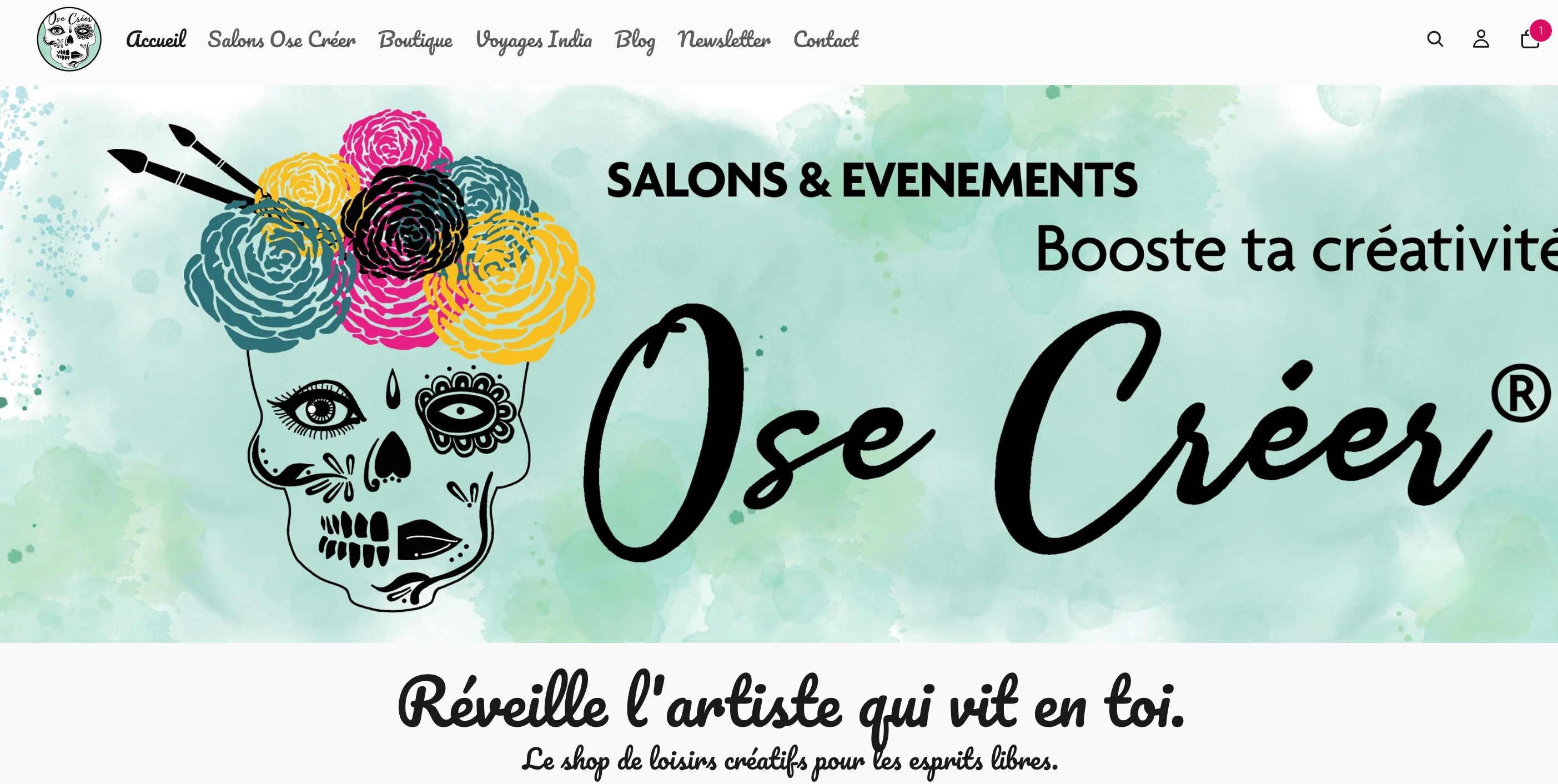 Développement de la boutique Shopify Ose Creer - Expert E-commerce Chambery